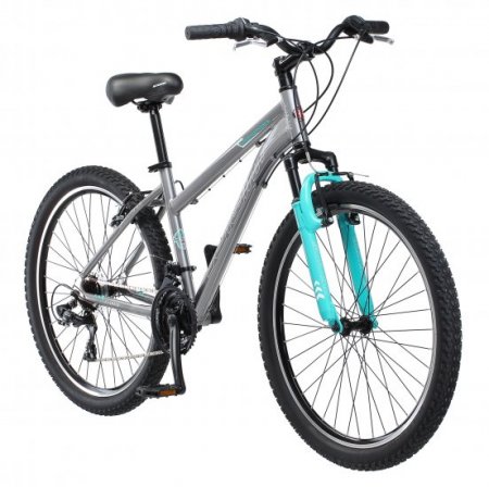 Schwinn Sidewinder Mountain Bike, 26-inch wheels, womens frame, silver/blue