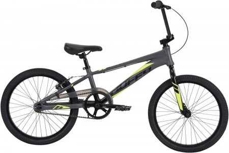 Huffy Enigma 20" BMX Bike for Kids, Aluminum Alloy Frame, Racing BMX Style,Matte Black