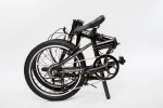 ZiZZO Urbano 24lb Lightest Aluminum Frame Genuine Shimano 8-Speed 20-Inch Folding Bike,Space Gray