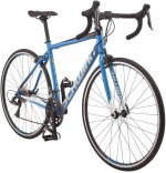 Schwinn Fastback AL Claris Adult Performance Road Bike, Beginner to Intermediate Bicycle Riders, 700c Wheels, 16-Speed Drivetrain, Large Aluminum Frame, Blue