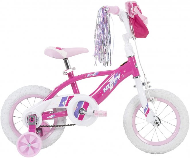 Huffy Glimmer Girls Bike, Fast Assembly Quick Connect, 12, Pink