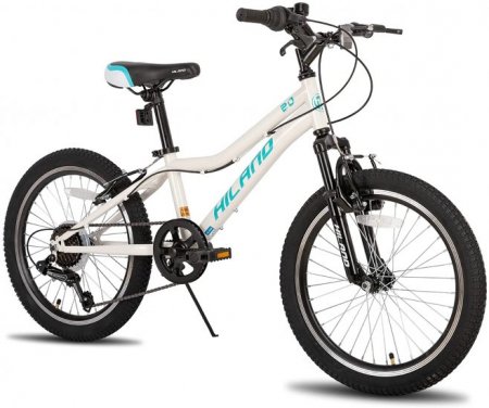 Hiland 20 Inch Kids Mountain Bike Shimano 7 Speed for Ages 5-9 Years Old Boys Girls