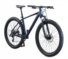 Schwinn Axum DP Mountain Bike with mechanical seat post, Large 19 inch mens style frame, blue