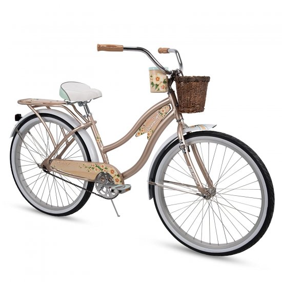 Huffy 26\" Panama Jack Beach Women\'s Cruiser Bike, Champagne Gold