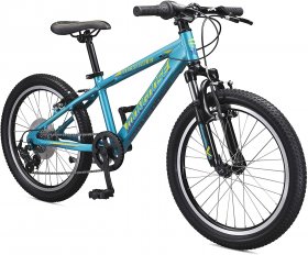 Mongoose Rockadile Kids Hardtail Mountain Bike, 20-Inch Wheels, Teal