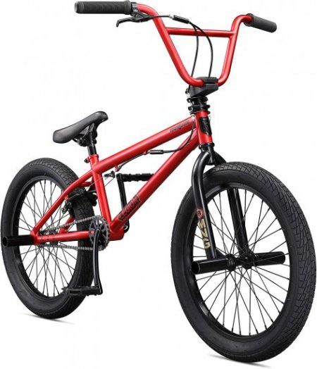 Mongoose Legion L20 Freestyle BMX Bike Line for Beginner-Level to Advanced Riders, Steel Frame, 20-Inch Wheels, Red