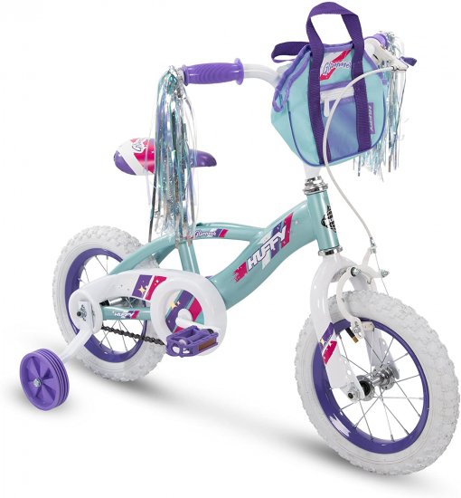 Huffy 12\" Glimmer Girls Bike, Sea Crystal