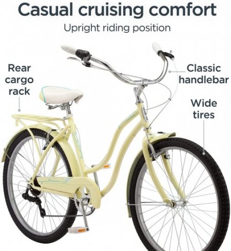 Schwinn Cruiser-Bicycles Perla,Yellow