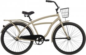 Huffy Woodhaven Cruiser Bike, Men's or Women's, 26 Inch,With Basket & Rear Rack,Sage Green
