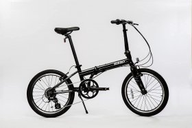 ZiZZO Urbano 24lb Lightest Aluminum Frame Genuine Shimano 8-Speed 20-Inch Folding Bike,Space Gray