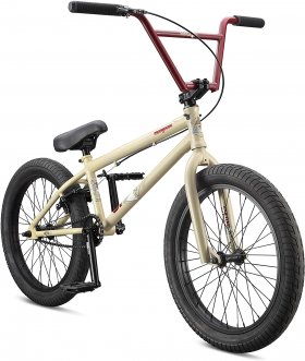 Mongoose Legion L80 Freestyle BMX Bike Line for Beginner-Level to Advanced Riders, Steel Frame, 20-Inch Wheels, Tan