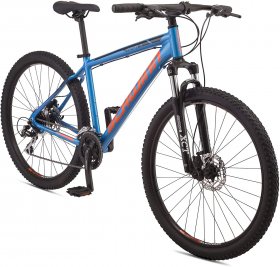 Schwinn Mesa Adult Mountain Bike, 21-24 Speeds, 27.5-Inch Wheels, Small to X-Large Aluminum Frame, Blue