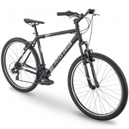 Royce Union RMT 27.5" Mens 21-Speed All-Terrain Mountain Bike, 18" Aluminum Frame, Twist Shift, Matte Black