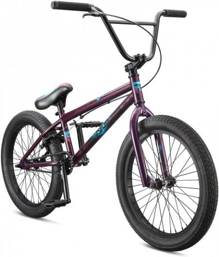 Mongoose Legion L40 Freestyle BMX Bike for Beginner-Level to Advanced Riders, Steel Frame, 20-Inch Wheels, Deep Purple