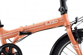ZiZZO Forte Heavy Duty 29 lb Folding Bike-Lightweight Aluminum Frame Genuine Shimano 7-Speed 20-Inch Folding Bike with Fenders, Rack and 300 lb. Weight Limit,Coral