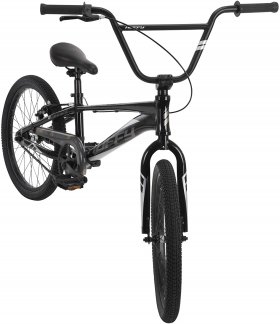 Huffy Enigma 20" BMX Bike for Kids, Aluminum Alloy Frame, Racing BMX Style,Gloss Black