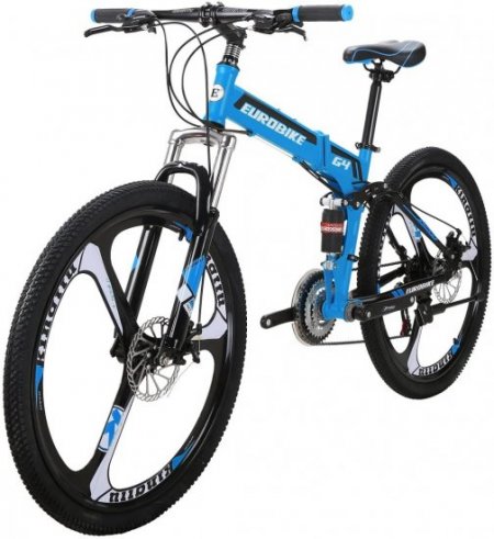 Mountain Bike TSM G4 Bicycle 21 Speed 26 Inches Wheels Dual Suspension Folding Bike