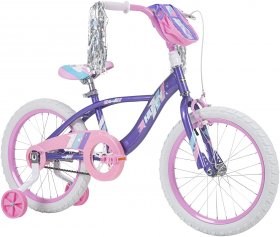 Huffy Kid Bike Quick Connect Assembly Glimmer 16 inch, Purple