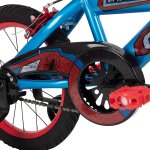 Huffy Marvel Spider-Man Kid Bike Quick Connect Assembly, Web Plaque & Training Wheels, 16" Blue