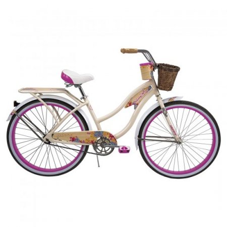 Huffy 26" Panama Jack Women's Beach Cruiser Bike, Cream Vanilla