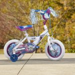 Huffy Frozen 2 Kid Bike, Training Wheels, Streamers & Basket Included, 12 inch