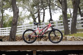 Huffy Kids Hardtail Mountain Bike for Girls, Stone Mountain 20 inch 6-Speed, Solar Flare, 20 Inch Wheels/13 Inch Frame