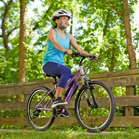 Huffy Hardtail Mountain Trail Bike 24 inch, Gloss Lavender