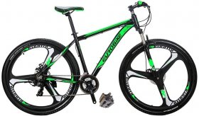 Eurobike Bikes X9 Aluminum Frame Mountain Bike 29 Inch 3 Spoke Wheels 21 Speed Bicycle Blackgreen