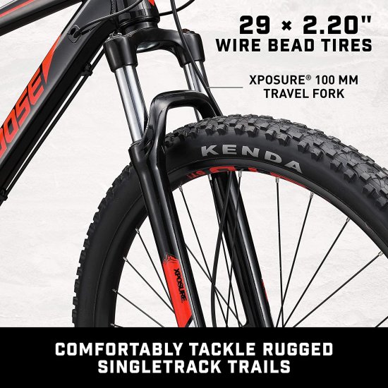 Mongoose Mountain Bike, 29-Inch Wheels, Tectonic T2 Aluminum Frame ...