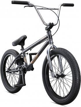 Mongoose Legion L60 Freestyle BMX Bike Line for Beginner-Level to Advanced Riders, Steel Frame, 20-Inch Wheels, Grey