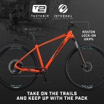 Mongoose Mountain Bike, 29-Inch Wheels, Tectonic T2 Aluminum Frame, Rigid Hardtail, Hydraulic Disc Brakes, Orange