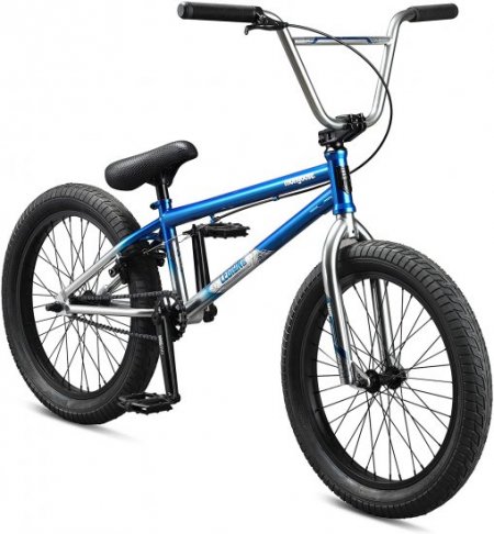 Mongoose Legion L60 Freestyle BMX Bike Line for Beginner-Level to Advanced Riders, Steel Frame, 20-Inch Wheels, Blue