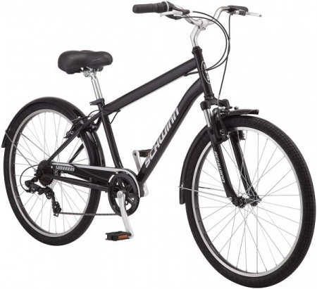 Schwinn Suburban Adult Classic Comfort Bike, 27.5-Inch Wheels, 7-21 Speed Drivetrains, 17.5-Inch Aluminum Frame, Alloy Linear Hand Brakes