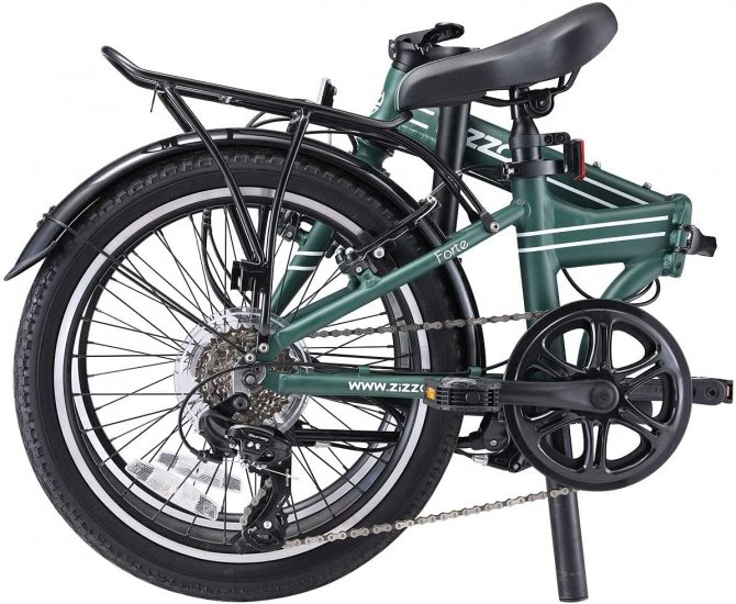 ZiZZO Forte Heavy Duty 29 Lb Folding Bike-Lightweight Aluminum Frame ...