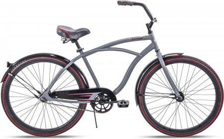 Huffy Fairmont Cruiser Bikes, 26 Inch,Matte Gray