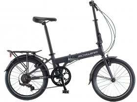 Schwinn Adapt U Folding Bike, 20-Inch Wheels, 7-Speed, Steel Blue