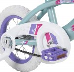 Huffy Kid Bike 12 inch Glimmer Quick Connect Assembly, Blue w/ Streamers & Bag