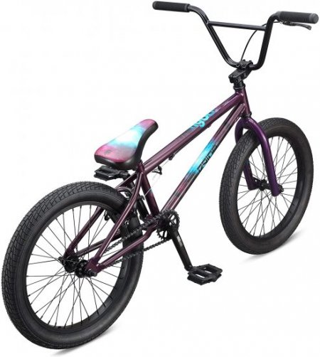 Mongoose Legion L40 Freestyle BMX Bike for Beginner-Level to Advanced Riders, Steel Frame, 20-Inch Wheels, Deep Purple