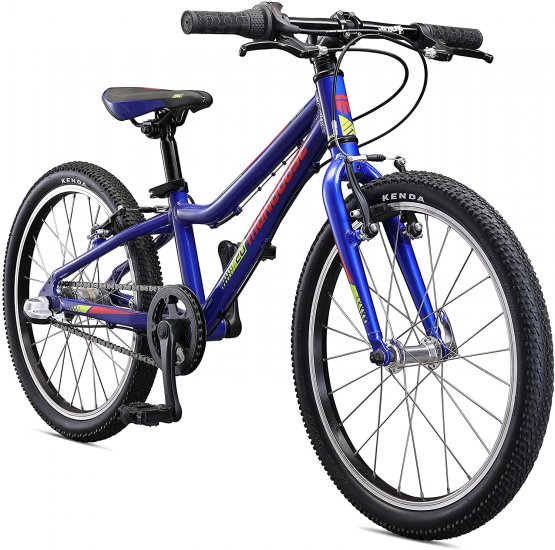 Mongoose Cipher Kids Mountain Bike Blue, 20-Inch