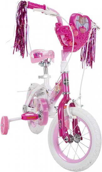 Huffy Disney Princess Kid Bike 12 inch & 16 inch, Quick Connect Assembly & Regular Assembly, Pink