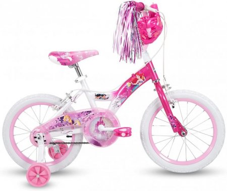 Huffy Disney Princess Kid Bike 12 inch & 16 inch, Quick Connect Assembly & Regular Assembly, Pink