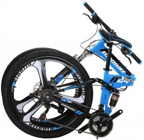 Mountain Bike TSM G4 Bicycle 21 Speed 26 Inches Wheels Dual Suspension Folding Bike