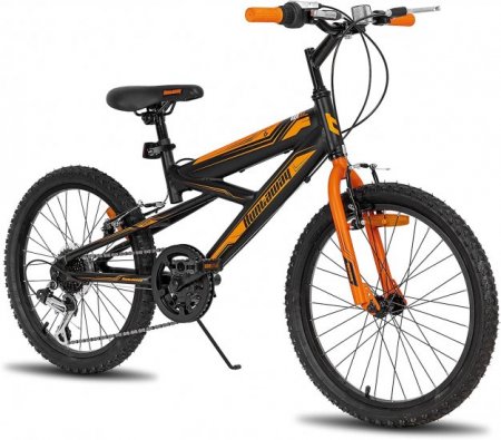 Huntaway 20 Inch Aluminium Frame Kids Mountain Bike, Shimano 7 Speeds Bike for Boys Girls