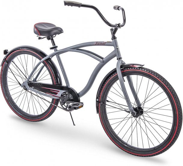 Huffy Fairmont Cruiser Bikes, 26 Inch,Matte Gray