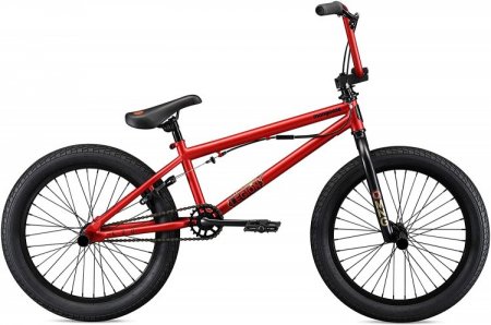 Mongoose Legion L20 Freestyle BMX Bike Line for Beginner-Level to Advanced Riders, Steel Frame, 20-Inch Wheels, Red